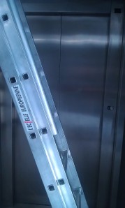 Excuse me there, ladder, I'd like to get out of the lift...